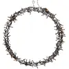 Image de Couronne de lumière de porte Ø48 cm éclairage de Noël IP44 blanc chaud 400 LED