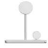 Image de LinQ Support de Charge Sans Fil Qi2 3-en-1 15W Blanc