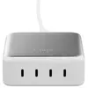 Image de LNQ Chargeur de Bureau Multiport USB-C 240W GaN2 Charge Rapide Blanc / Gris