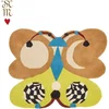 Image de Doing Goods Tapis papillon Melody Moon citron L - 1.45.10.116.099.5