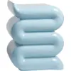 Image de Table d'appoint en fibre de verre bleu Pillar - &Klevering