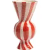 Image de Vase en grès rose et rouge - &klevering