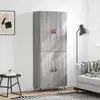 Image de vidaXL Buffet haut Sonoma gris 69,5x34x180 cm