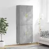 Image de VidaXL Buffet Haut Gris Béton