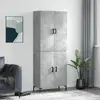 Image de vidaXL Buffet haut - Gris béton
