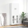 Image de vidaXL Buffet haut Blanc 69,5x34x180 cm