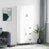 Image de vidaXL Buffet haut Blanc