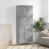 Image de VIDAXL Buffet haut - Gris béton