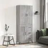 Image de vidaXL Buffet haut - Sonoma gris