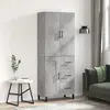 Image de vidaXL Buffet haut - Gris béton