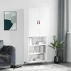 Image de vidaXL Buffet haut Blanc 69,5x34x180 cm