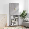 Image de vidaXL Buffet haut - Sonoma gris
