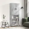 Image de VIDAXL Buffet haut - Gris béton