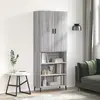 Image de vidaXL Buffet haut - Sonoma gris