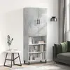 Image de vidaXL Buffet haut - Gris béton