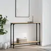 Image de vidaXL Table console chêne sonoma 100x22,5x75 cm bois d'ingénierie