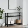 Image de vidaXL Table console noir 100x29x75 cm bois d'ingénierie