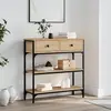 Image de vidaXL Table console chêne sonoma 72,5x25x75 cm bois d'ingénierie