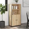Image de vidaXL Buffet haut chêne sonoma 62x36x121,5 cm