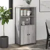 Image de vidaXL Buffet haut sonoma gris 62x36x121,5 cm