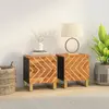 Image de VIDAXL Tables de Chevet 2 pcs Bois Massif