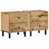 Image de VidaXL Tables de chevet Bois de manguier solide