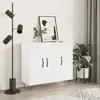 Image de VidaXL Buffet - Blanc 90x34x80 cm Bois d'ingénierie