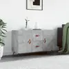 Image de vidaXL Buffet gris béton 100x36x60 cm