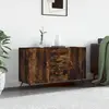 Image de vidaXL Buffet chêne fumé - 100x36x60 cm
