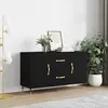 Image de vidaXL Buffet noir 100x36x60 cm