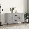 Image de vidaXL Buffet sonoma gris - 100x36x60 cm