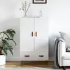 Image de VIDAXL Buffet haut - Blanc brillant