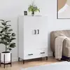 Image de VIDAXL Buffet haut - Blanc brillant 69,5 x 31 x 115 cm