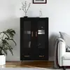 Image de VIDAXL Buffet haut Noir
