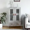 Image de vidaXL Buffet haut - Gris béton