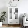 Image de vidaXL Buffet haut blanc 69,5x31x115 cm