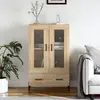 Image de vidaXL Buffet Haut - Chêne Sonoma - 69,5x31x115 cm