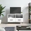 Image de vidaXL Meuble TV - Blanc Bois d'ingénierie