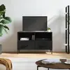 Image de VIDAXL Meuble TV noir 80 cm