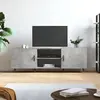 Image de vidaXL Meuble TV gris béton - 150 cm