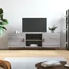 Image de vidaXL Meuble TV sonoma gris 150x30x50 cm