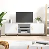 Image de vidaXL Meuble TV blanc