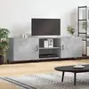 Image de vidaXL Meuble TV Gris Béton 150 cm