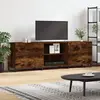 Image de vidaXL Meuble TV chêne fumé 150 cm