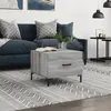 Image de Vidaxl Table basse - Sonoma gris - Bois d'ingénierie - 50 x 50 x 40 cm