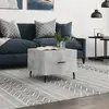 Image de Vidaxl Table basse gris béton 50 cm