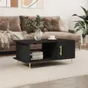 Image de VidaXL Table basse noir 90x50