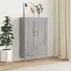 Image de vidaXL Buffet haut - Sonoma gris