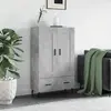 Image de VIDAXL Buffet haut 830344 Gris Béton