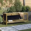Image de vidaXL Banc de jardin 108x35x45 cm bois de pin imprégné